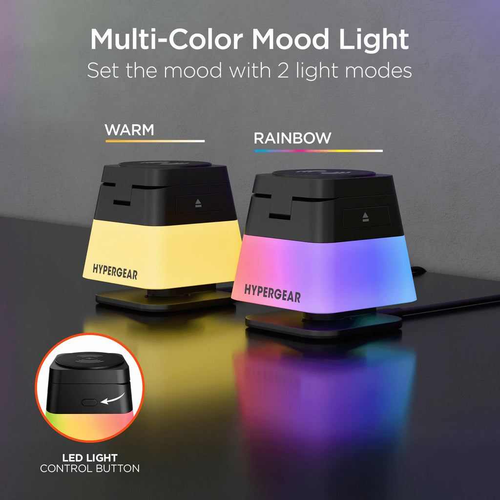 Hypergear Powerfold Cube RGB 3-In-1 Wireless Charging Stand